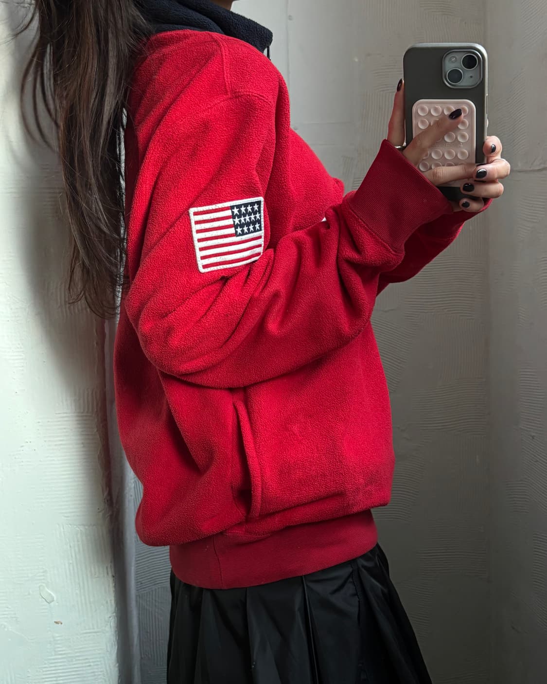 Polo 폴로 랄프로렌 신형 POLO 아치로고 레드컬러 플리스 상품이미지2