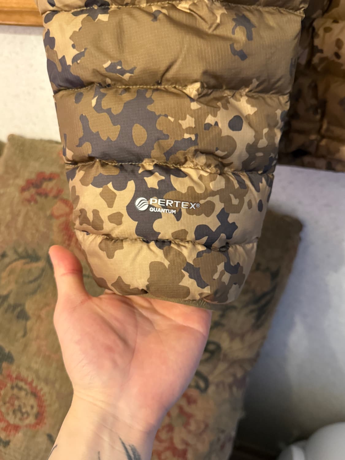 팔라스 퍼텍스 Q 라이트 다운 자켓 브라운 모스 카모  상품이미지4