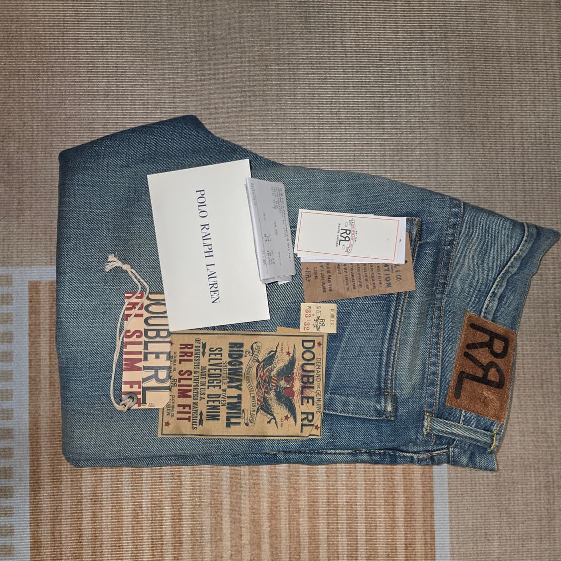 RRL 더블알엘 슬림핏 셀비지 진 상품이미지2