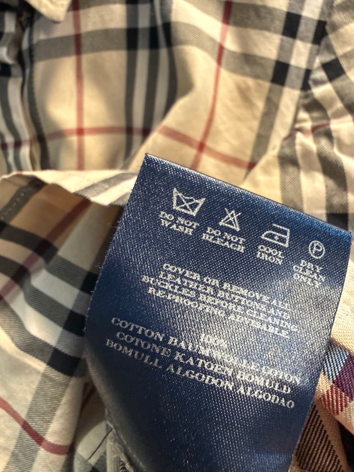 M 버버리 BURBERRY 런던 노바체크 반팔 셔츠 베이지 상품이미지7