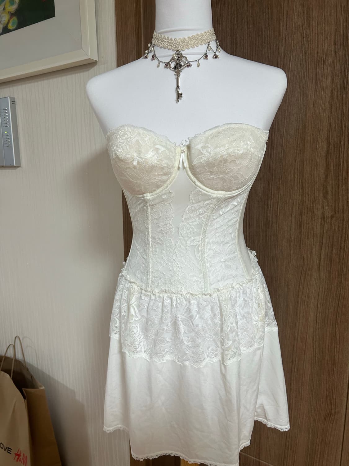 화이트 코르셋  상품이미지1