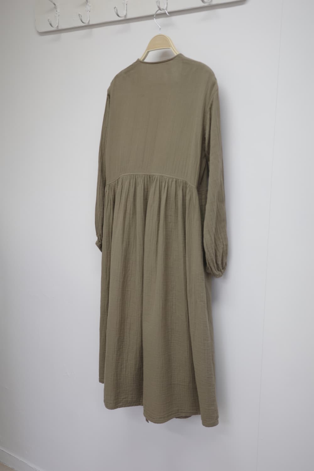 일본 빈티지 랩 원피스 카키 베이지 상품이미지6