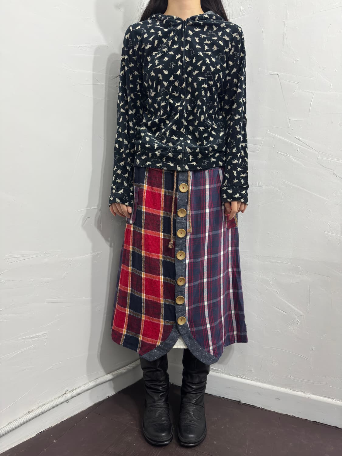 button design skirt 상품이미지2