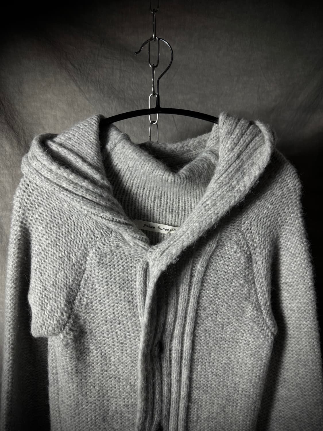 Poeme Bohémien Alpaca Blend Hooded Knit  상품이미지3