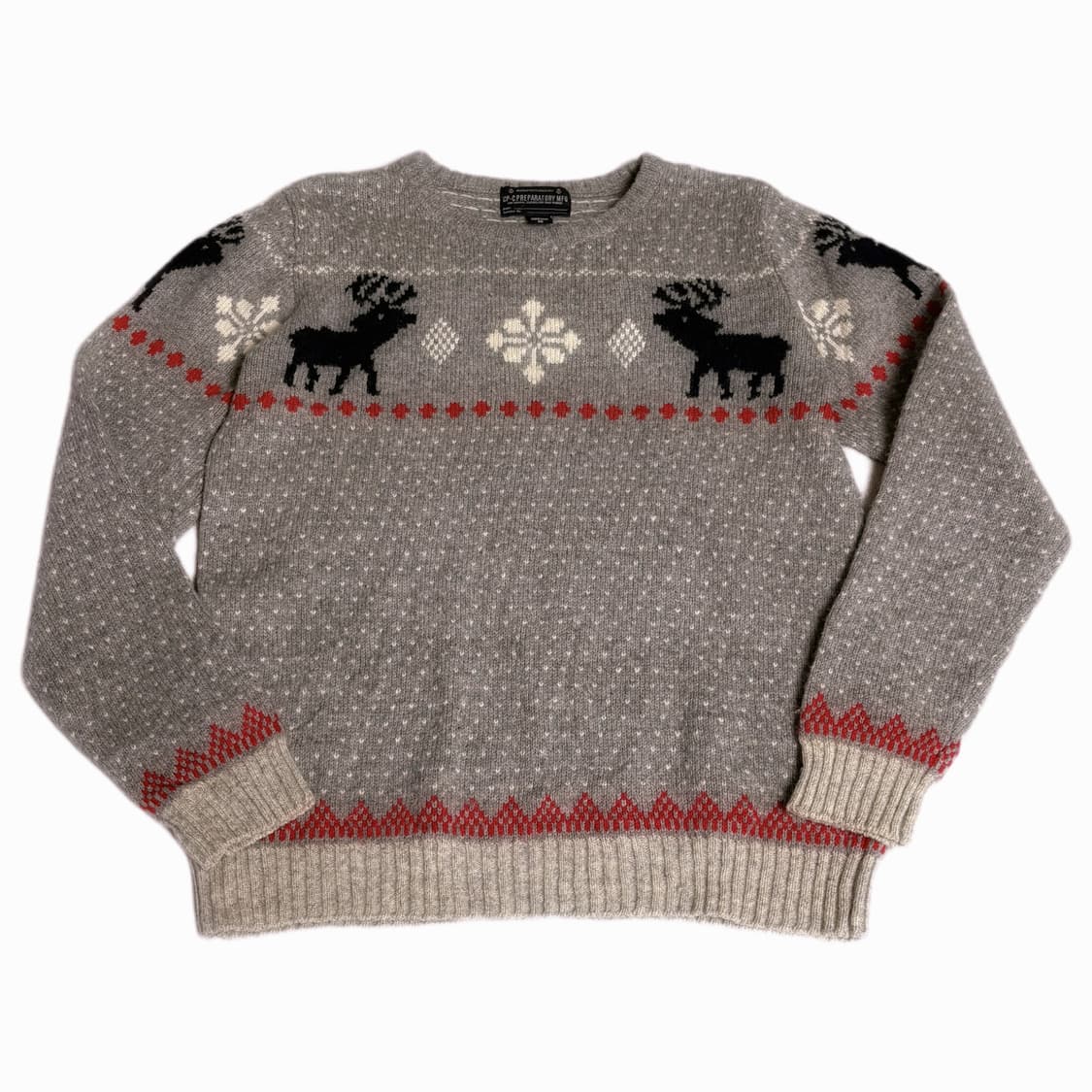 일본 빈티지 cp creparatory 노르딕 패턴 울 니트  상품이미지1