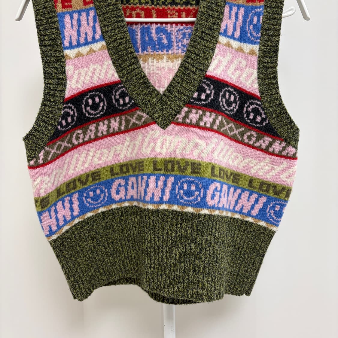 가니 GANNI 그래픽 패턴 베스트 니트 조끼 상품이미지4