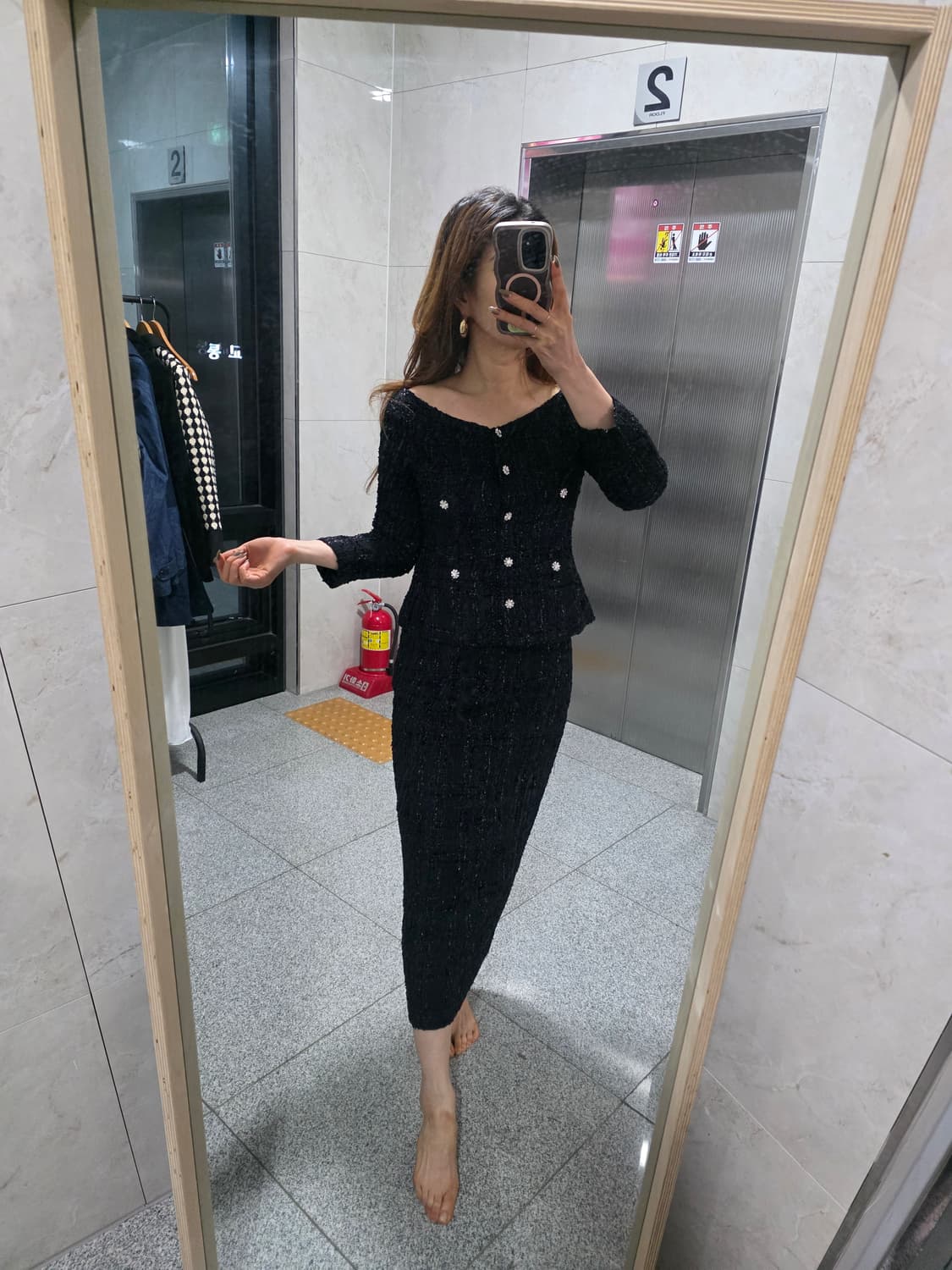 블랙 투피스 셋업  상품이미지6