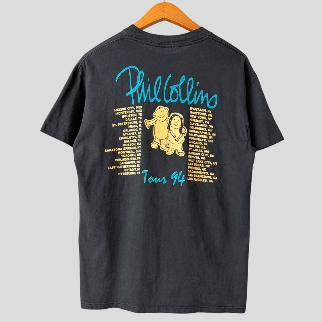 (M)90s Phil Collins 필 콜린스 빈티지 투어 반팔티셔츠 상품이미지6