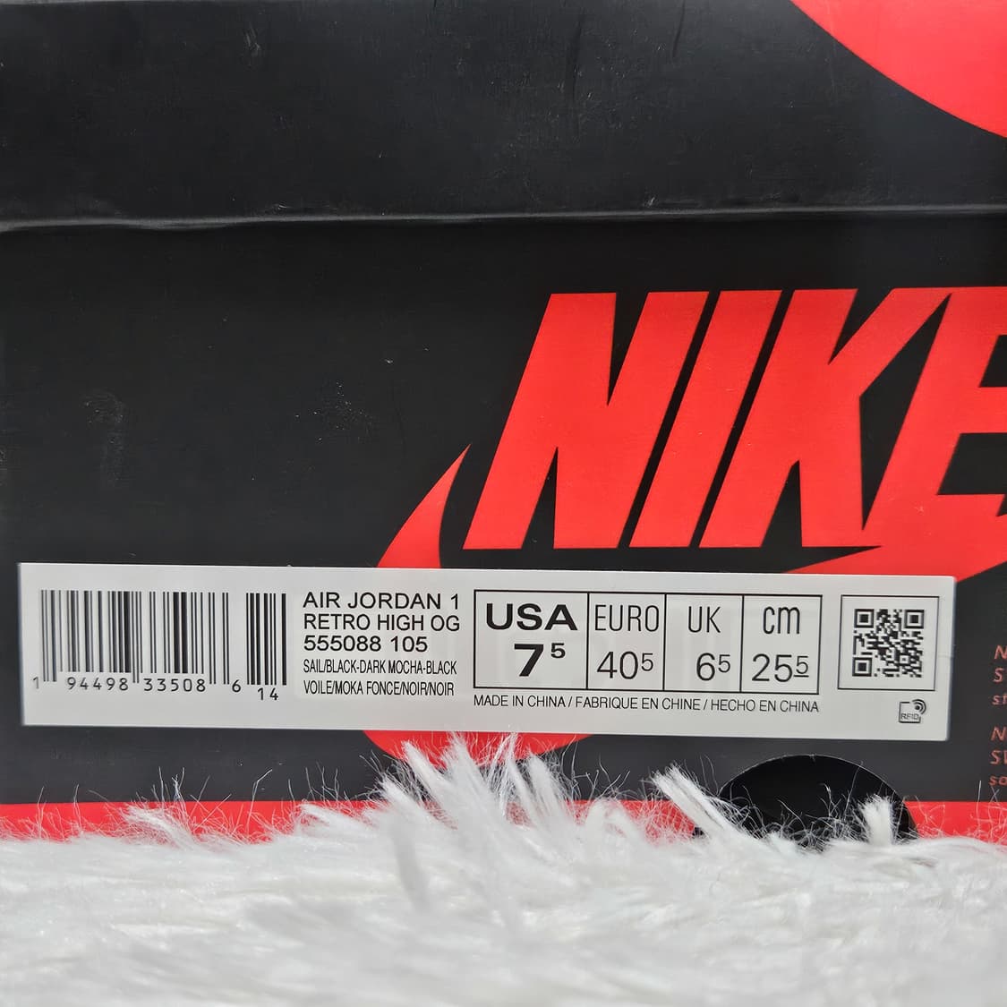 [255] 나이키 에어 조던 1 하이 OG 다크 모카 상품이미지8