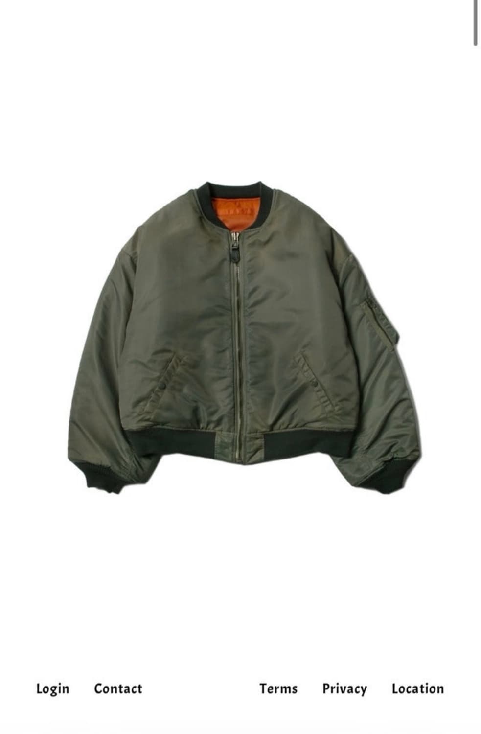 [L] 뤡코즈 ma-1 초판 상품이미지1