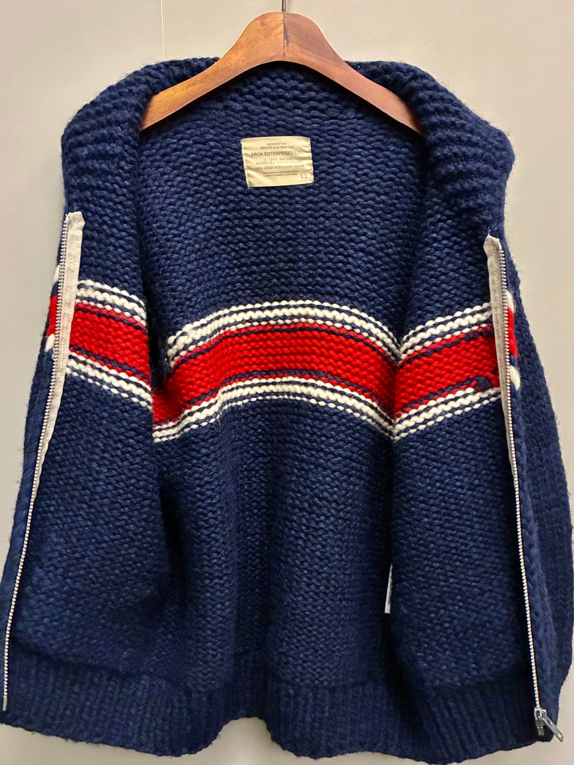 (42/L)CANADA 캐나다 프론 엔터프라이즈 코위찬 니트 가디건 상품이미지9