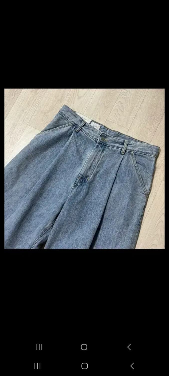 유스 스트럭쳐 와이드 데님 연청 m 30-32 상품이미지1