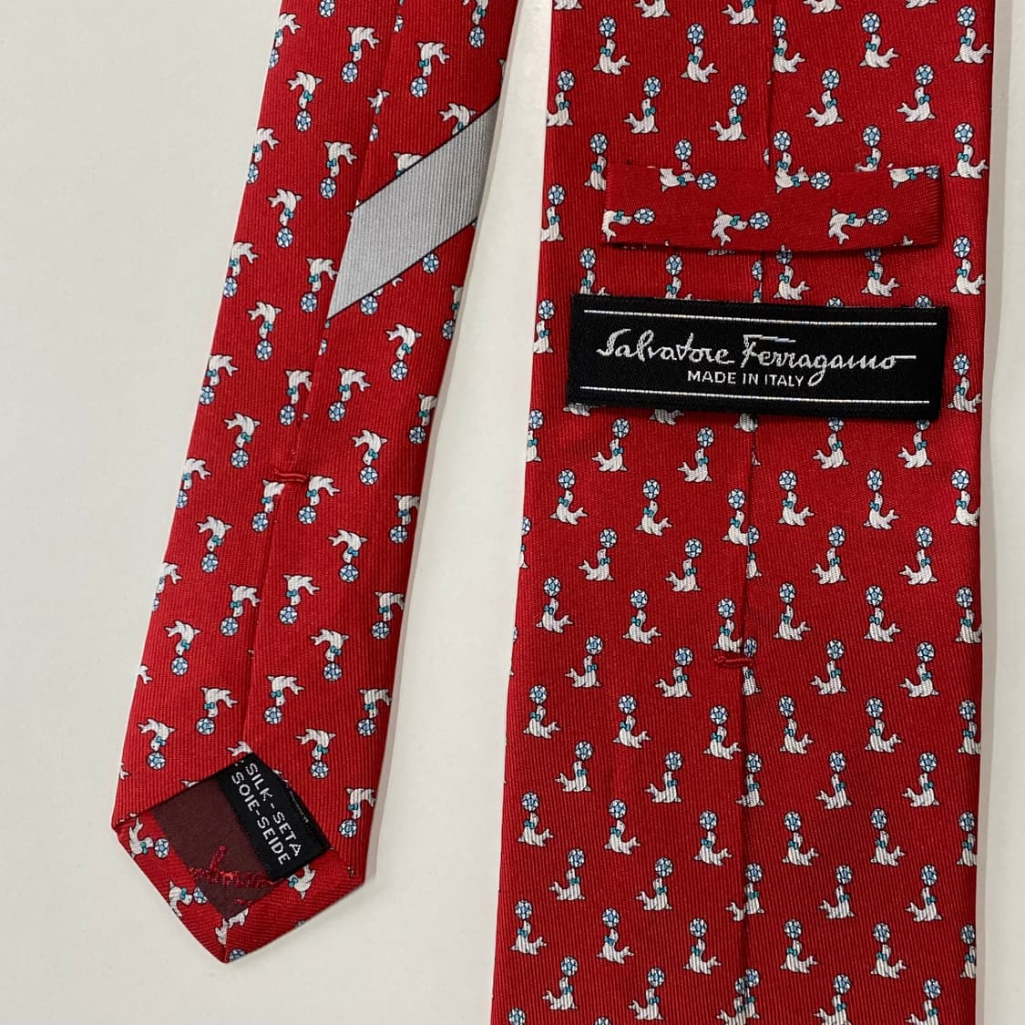 최상급 신형라벨 페레가모(Ferragamo) 명품 정품 넥타이7.7cm 상품이미지6