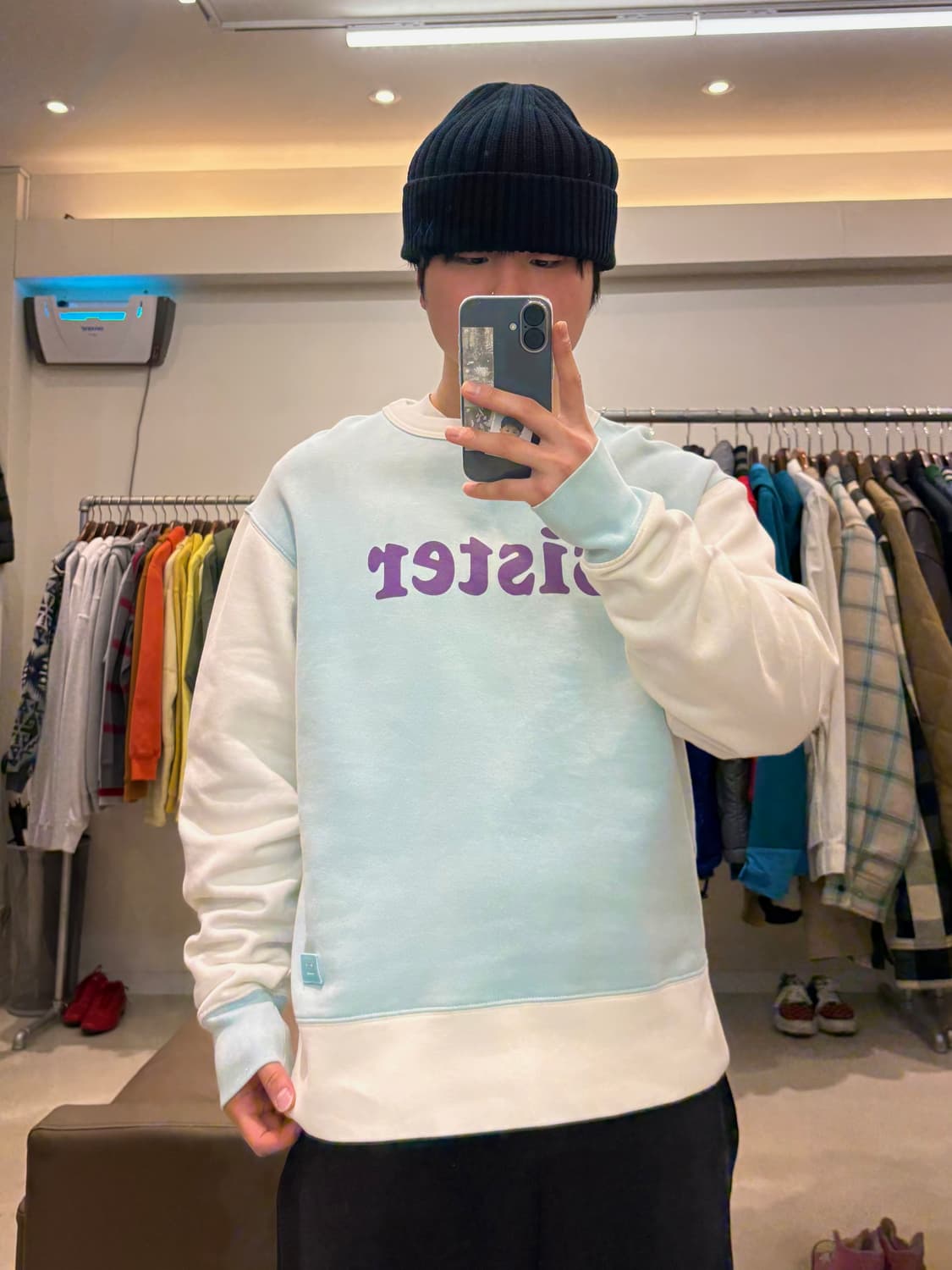 아크네 스튜디오 컬러 블록 맨투맨 상품이미지8