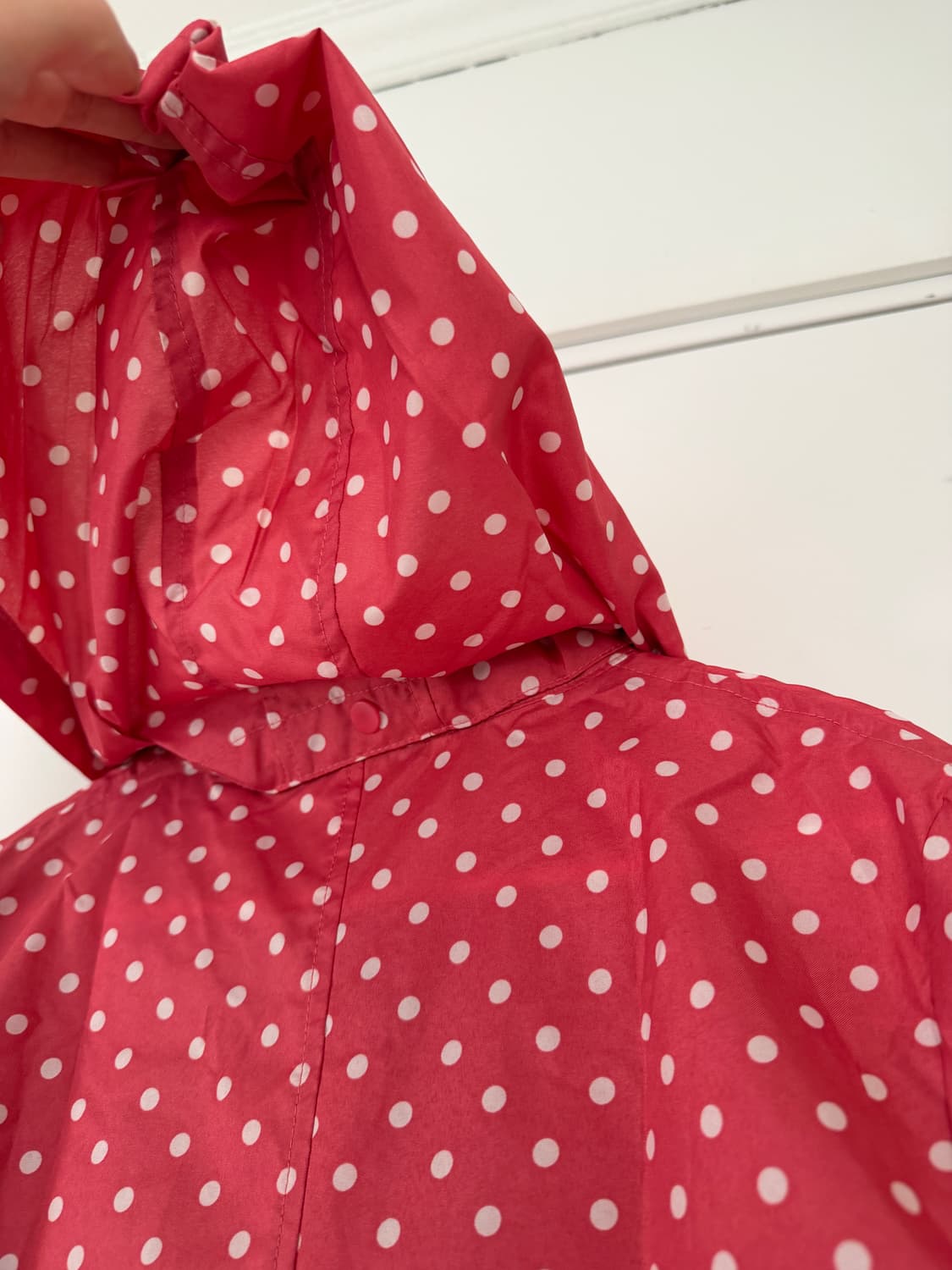 일본빈티지 핑크 도트 레인코트 상품이미지9