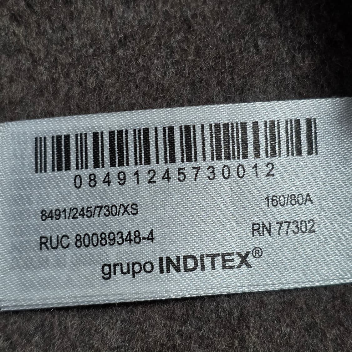 1771 자라(ZARA) 울 혼방 스탠드넥 하이넥 집업 자켓 XS (84 상품이미지9