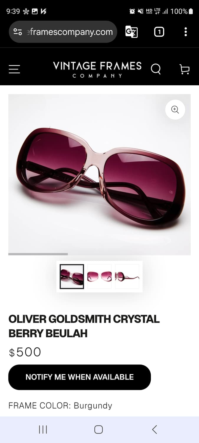 올리버 골드스미스 선글라스 상품이미지8