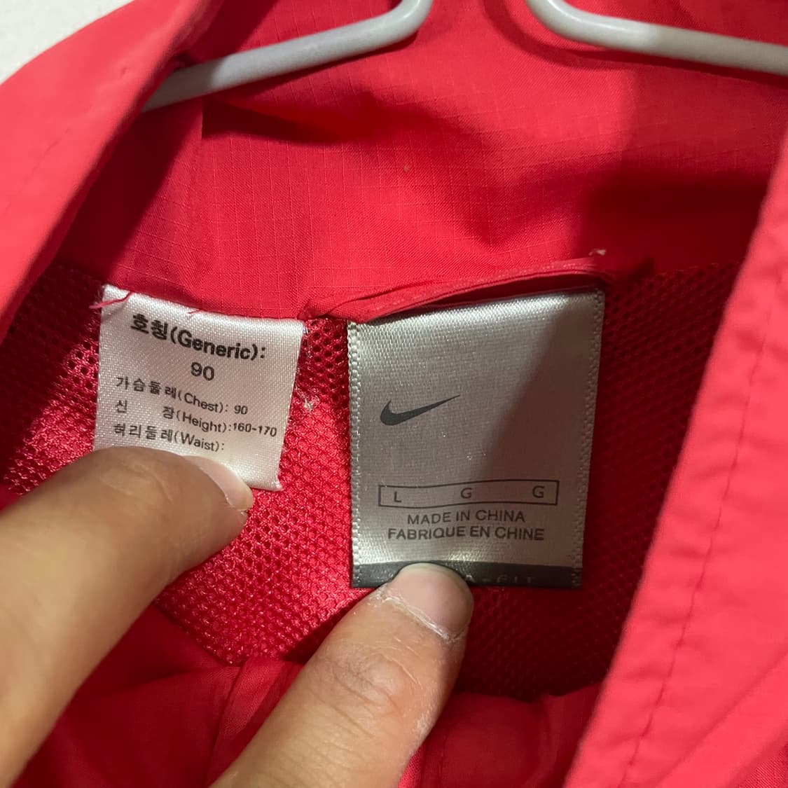 나이키 레드 바람막이 자켓 상품이미지4