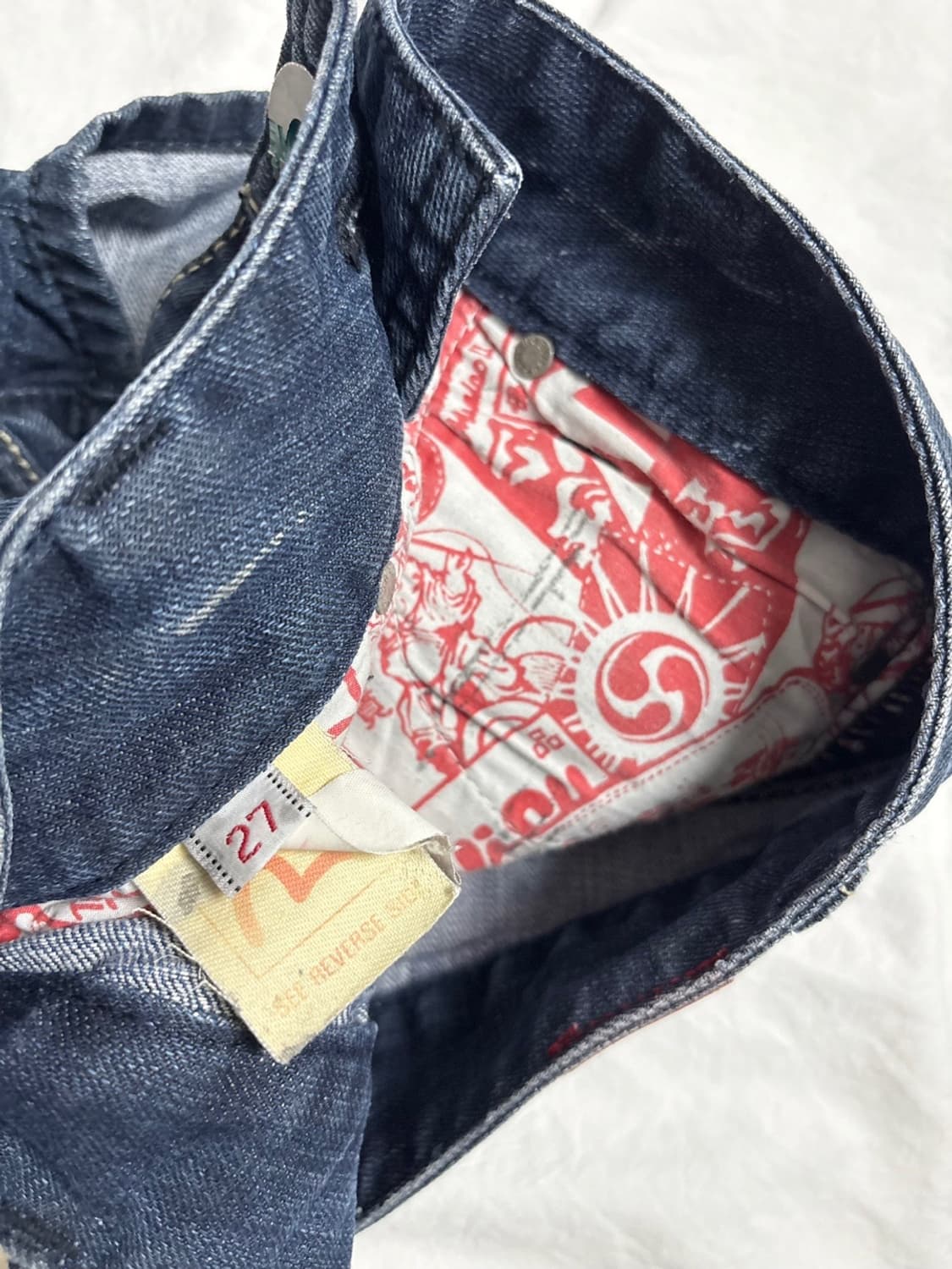 에비수 y2k 청 반바지  상품이미지6