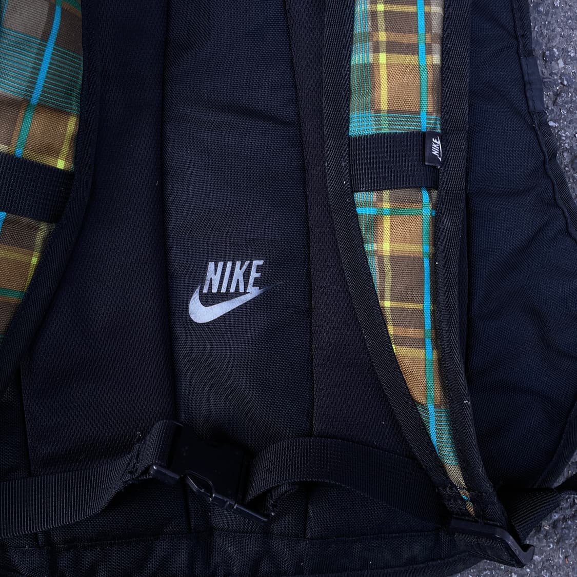 나이키 단종 모델 헤이워드 초판 타탄 체크 올드스쿨 백팩 가방 상품이미지5