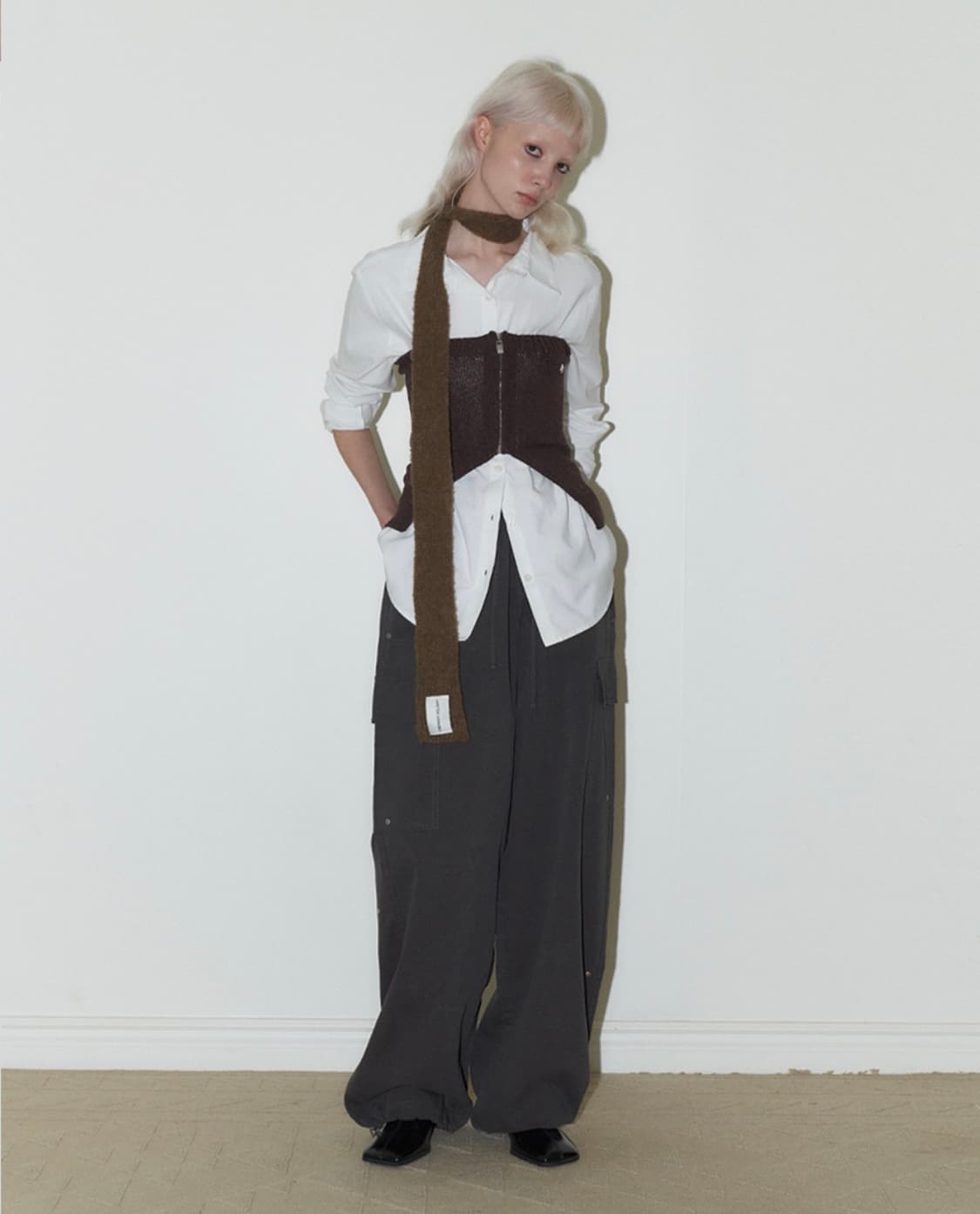 오디너리 홀리데이 머플러 + 탑 상품이미지1