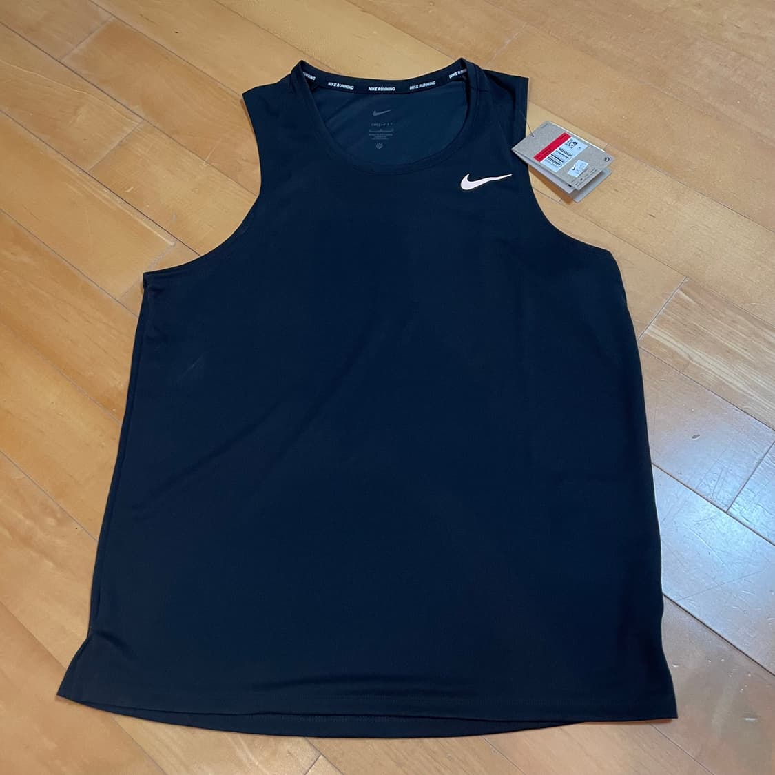 (L)나이키 드라이 핏 마일러 러닝 탱크 블랙 상품이미지3