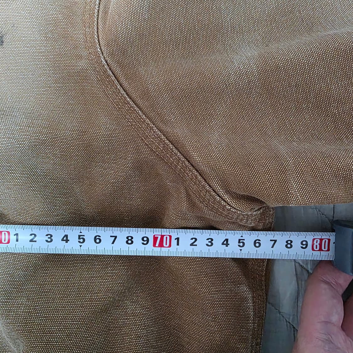 [2XL] 00s 빈티지 칼하트 j130 BRN 트래쉬드 페이드 워크자켓 상품이미지10