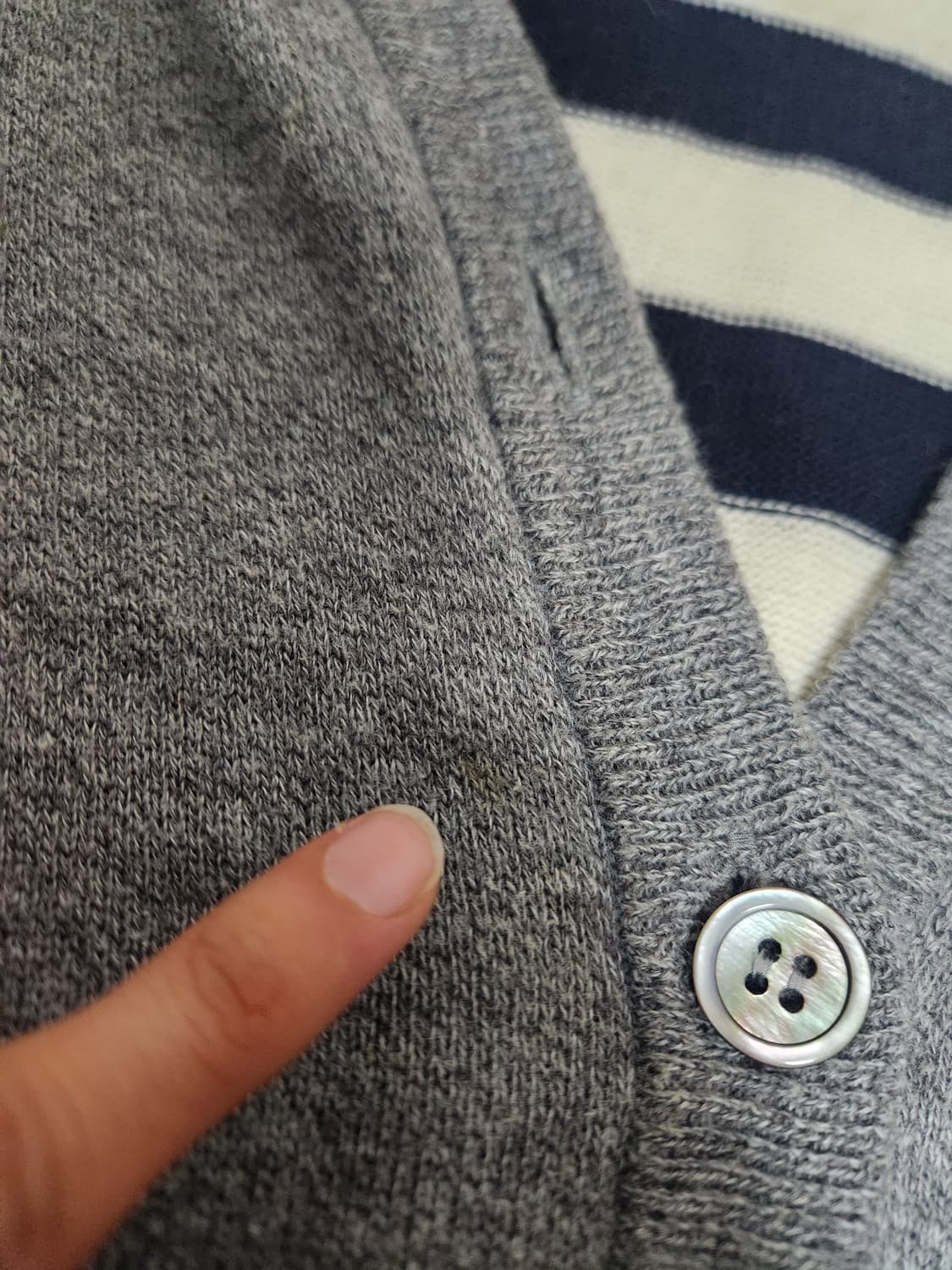 Still by Hand for SHIPS stripe cardigan 상품이미지4