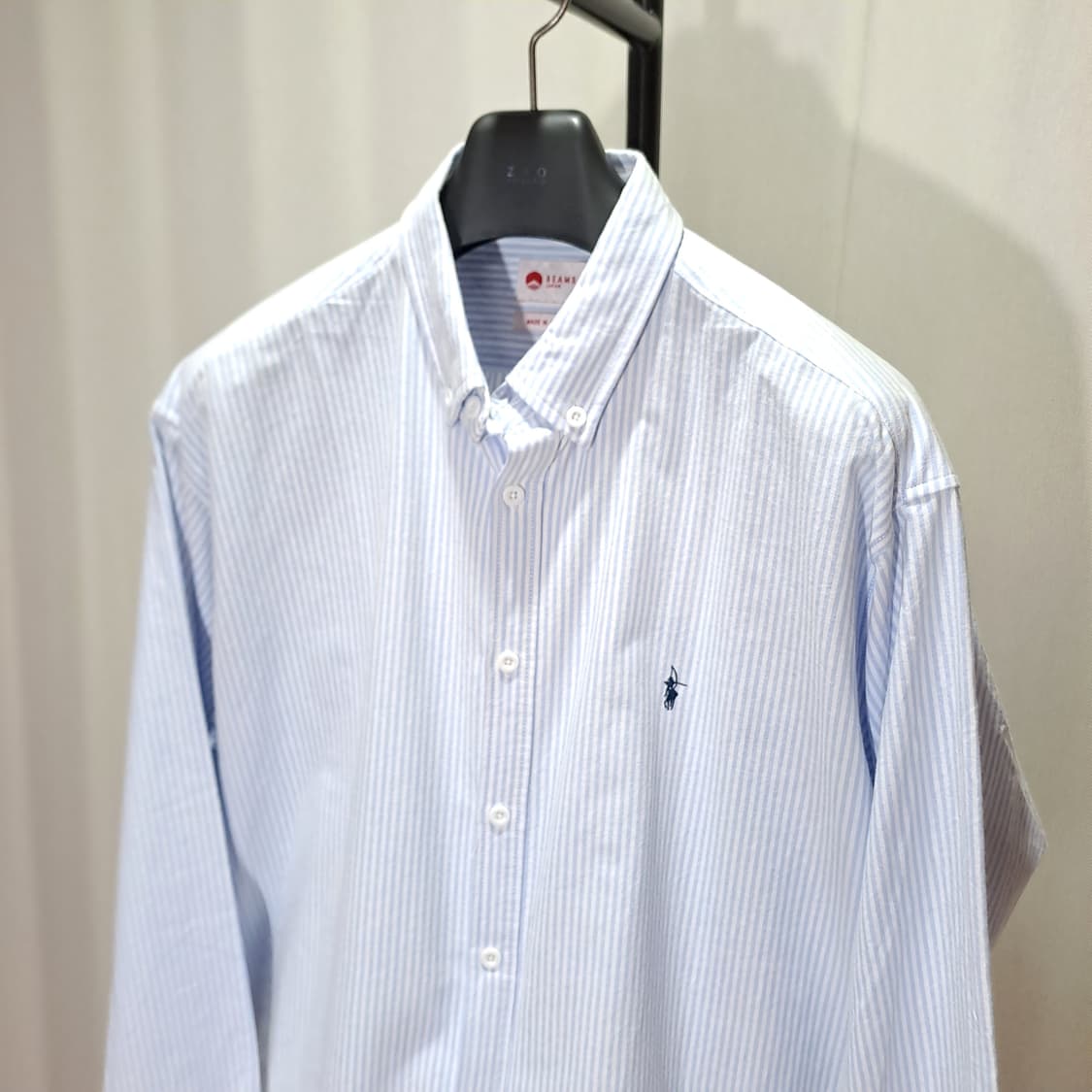 (택포) Beams 빔즈 야부사메 폴로 스트라이프 셔츠 110 B805 상품이미지2