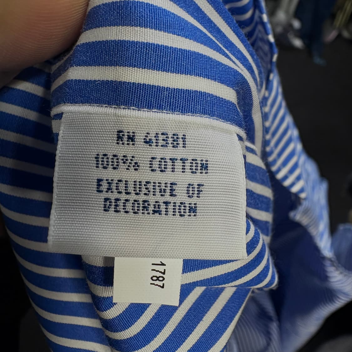 폴로 신형 블루 스트라이프 셔츠 2XB 상품이미지8