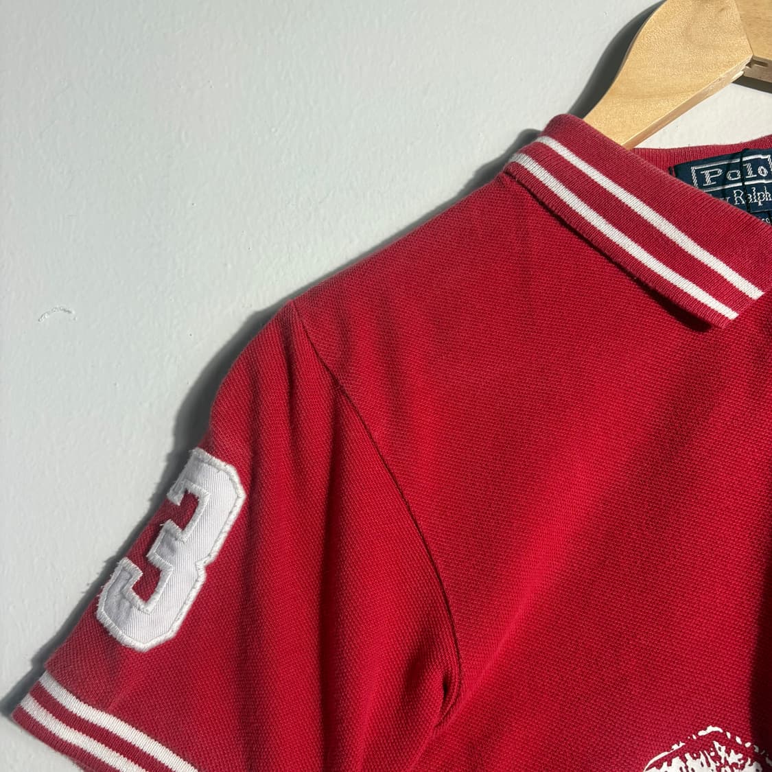 폴로랄프로렌 레드 빅로고 반팔 카라티 (무료배송) 상품이미지4