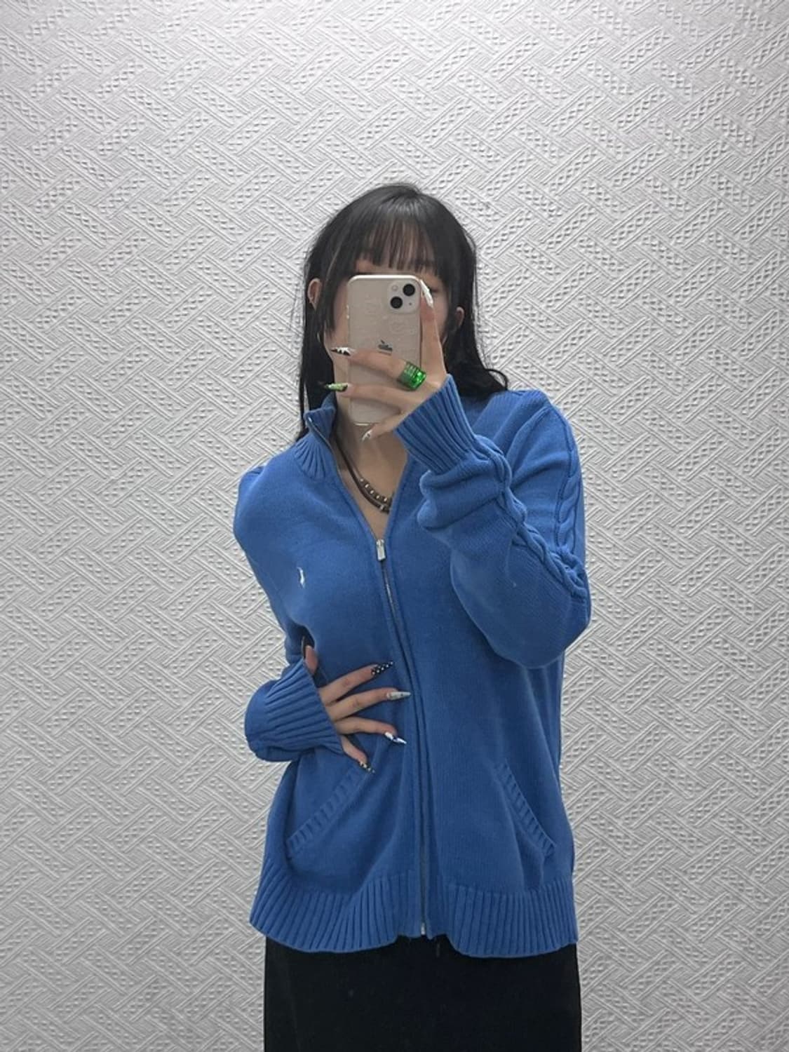 폴로 랄프로렌 스포츠 레트로 비비드블루 니트 가디건 XL C08658 상품이미지2