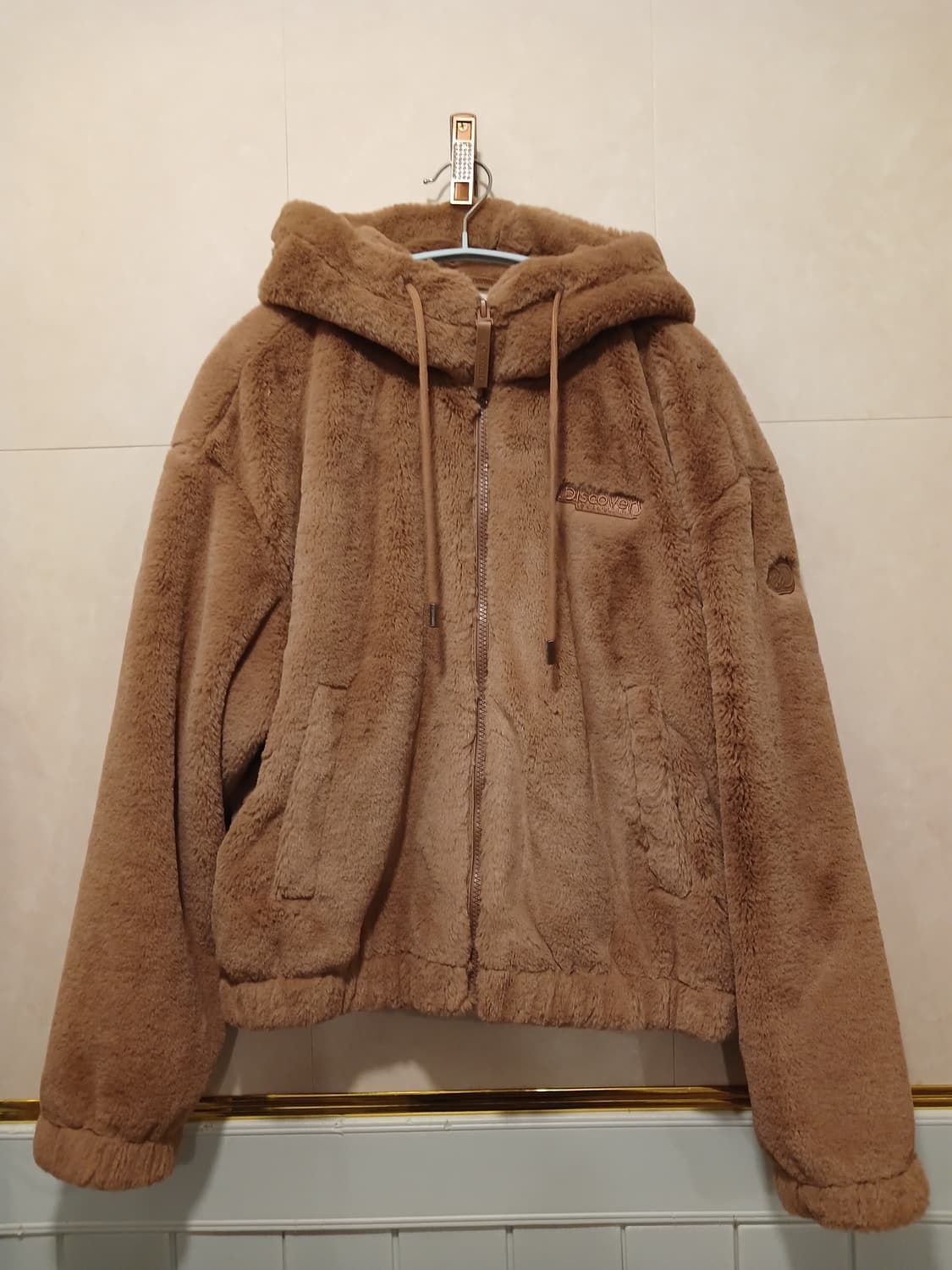 디스커버리 정품 여성 후드 뽀글이 90 사이즈 상품이미지1