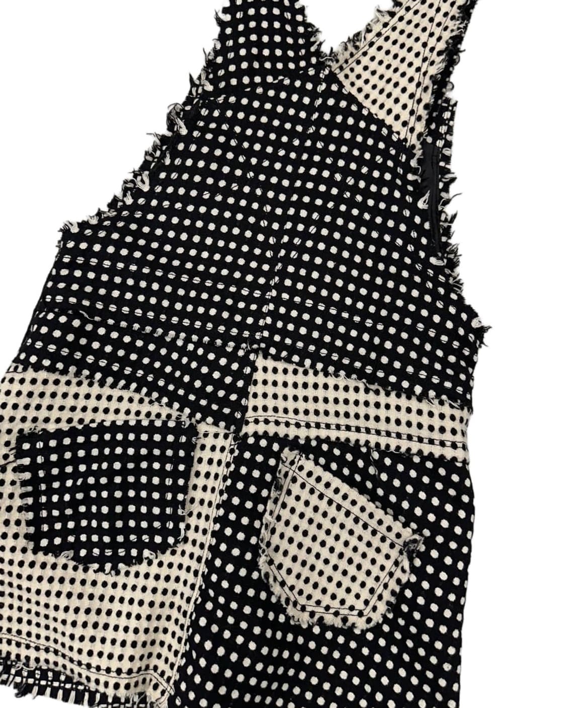 ALGONQUINS 그런지 폴카닷 도트 오버롤 멜빵 스커트 빈티지 상품이미지3