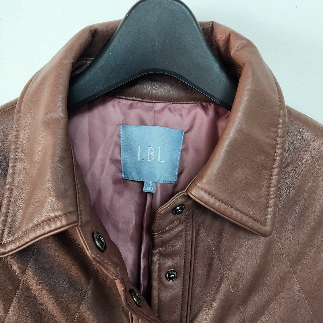 LBL 브라운 퀼팅 레더 셔츠 자켓 상품이미지2
