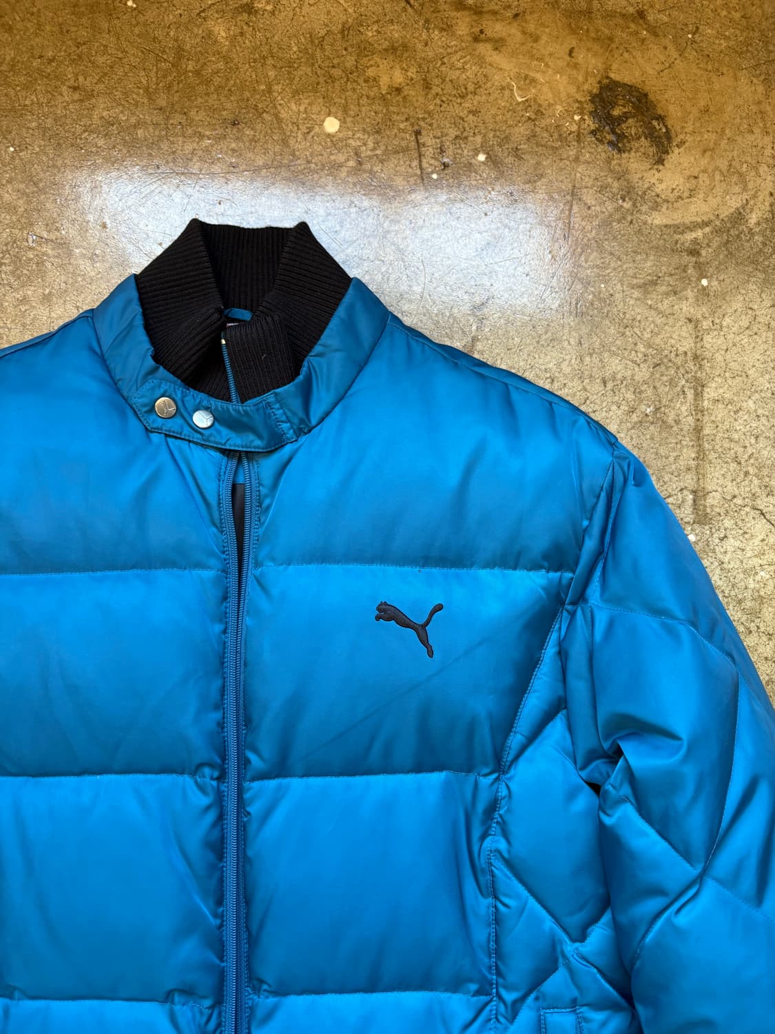 PUMA 다운 오리털 스냅 밴딩 패딩 상품이미지3