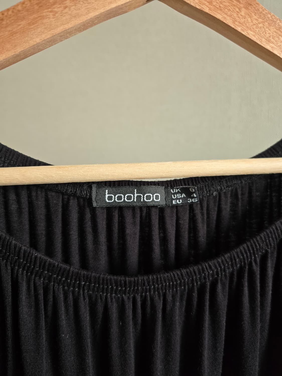 boohoo 셔링 퍼프 소매 블라우스 (비스코스95+엘라스틴5) 상품이미지4