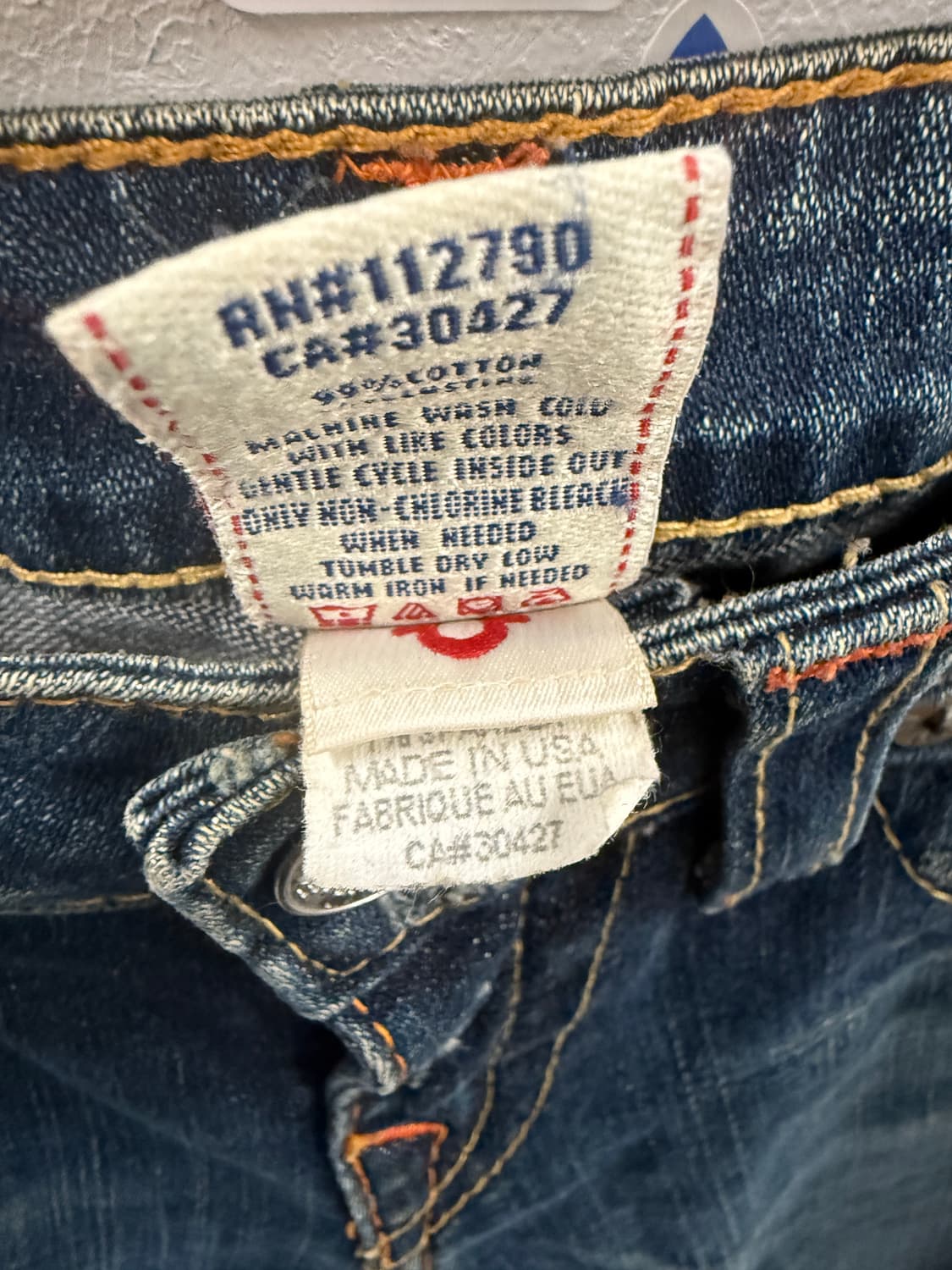 트루릴리젼 y2k 부츠컷 데님팬츠 27 사이즈 상품이미지6