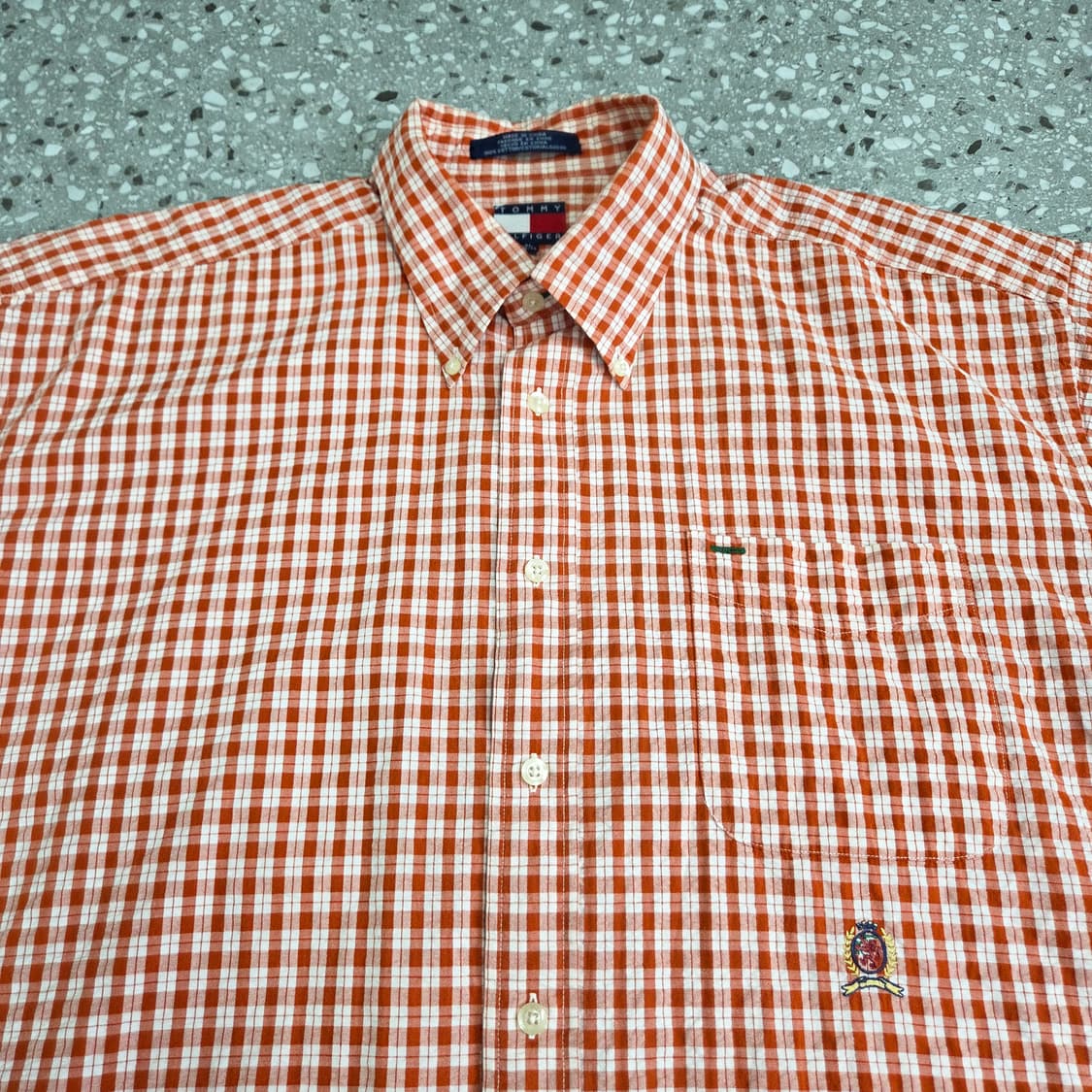 90s Vintage Tommy Hilfiger Seersucker 셔츠 상품이미지2