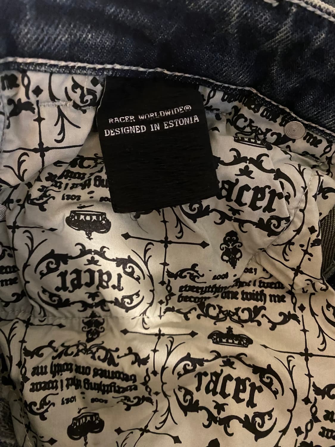 RACER WORLDWIDE slim low waist denim 상품이미지4