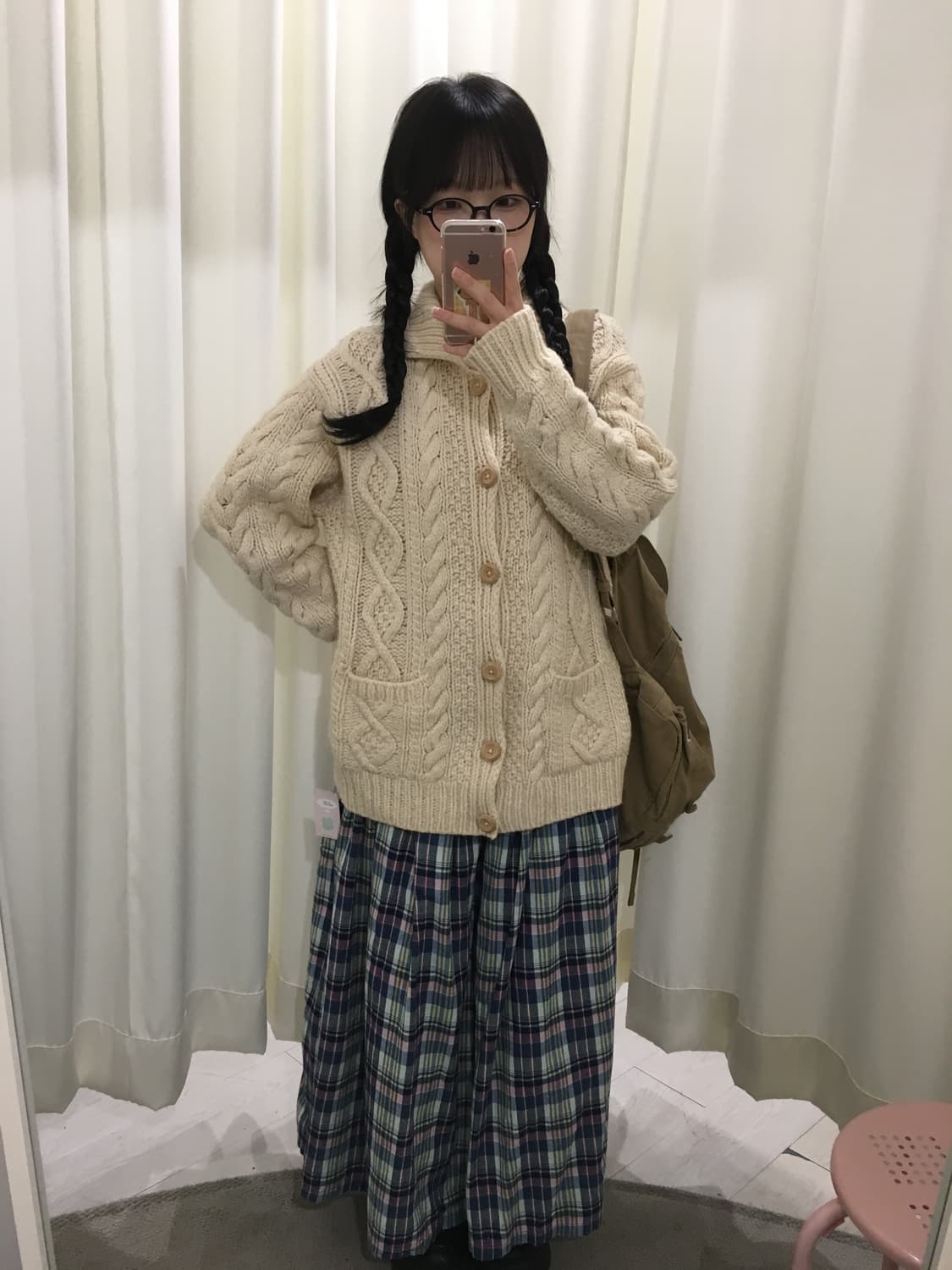 헤비울 버튼 가디건 상품이미지3