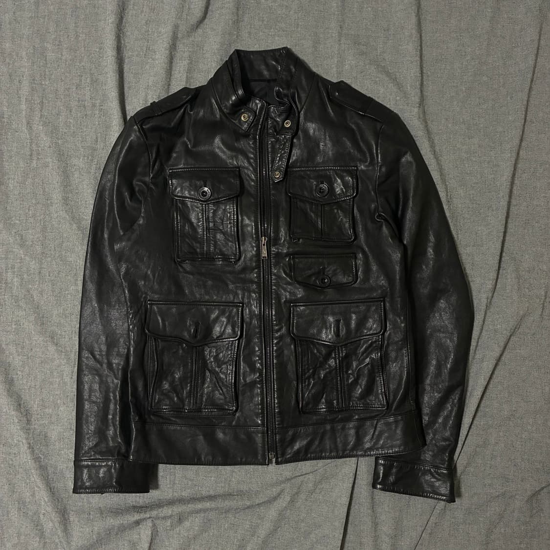 양가죽 포켓 디테일 자켓 상품이미지4