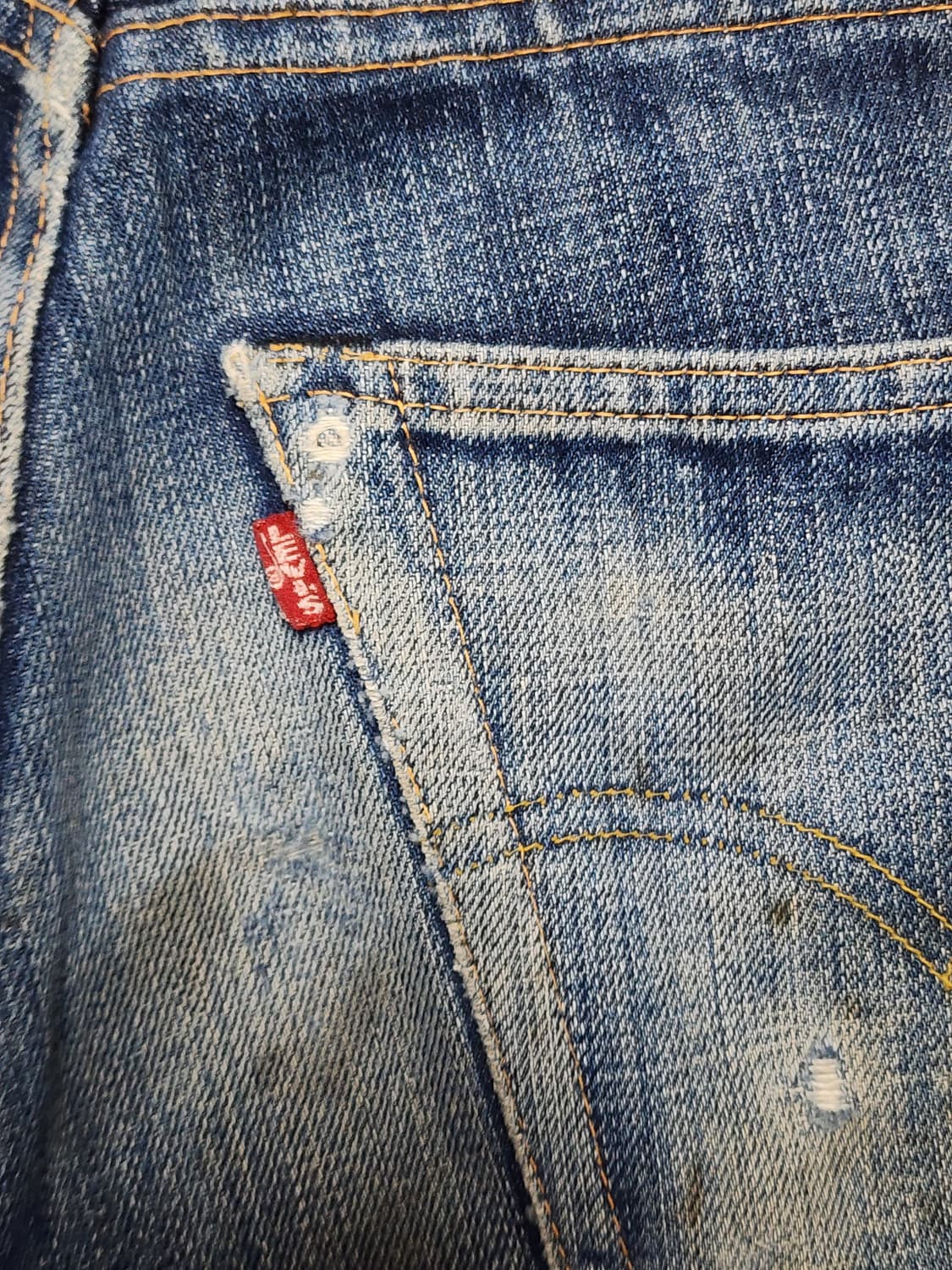 태국산 Levi's 501 Big E 셀비지 데님 팬츠 상품이미지4