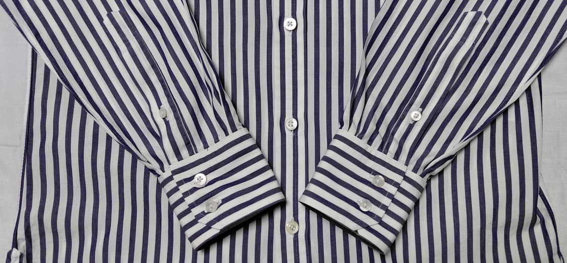 할인! 브릴라 퍼 일 구스토 x 토마스 메이슨 스트라이프 셔츠 (40) 상품이미지3
