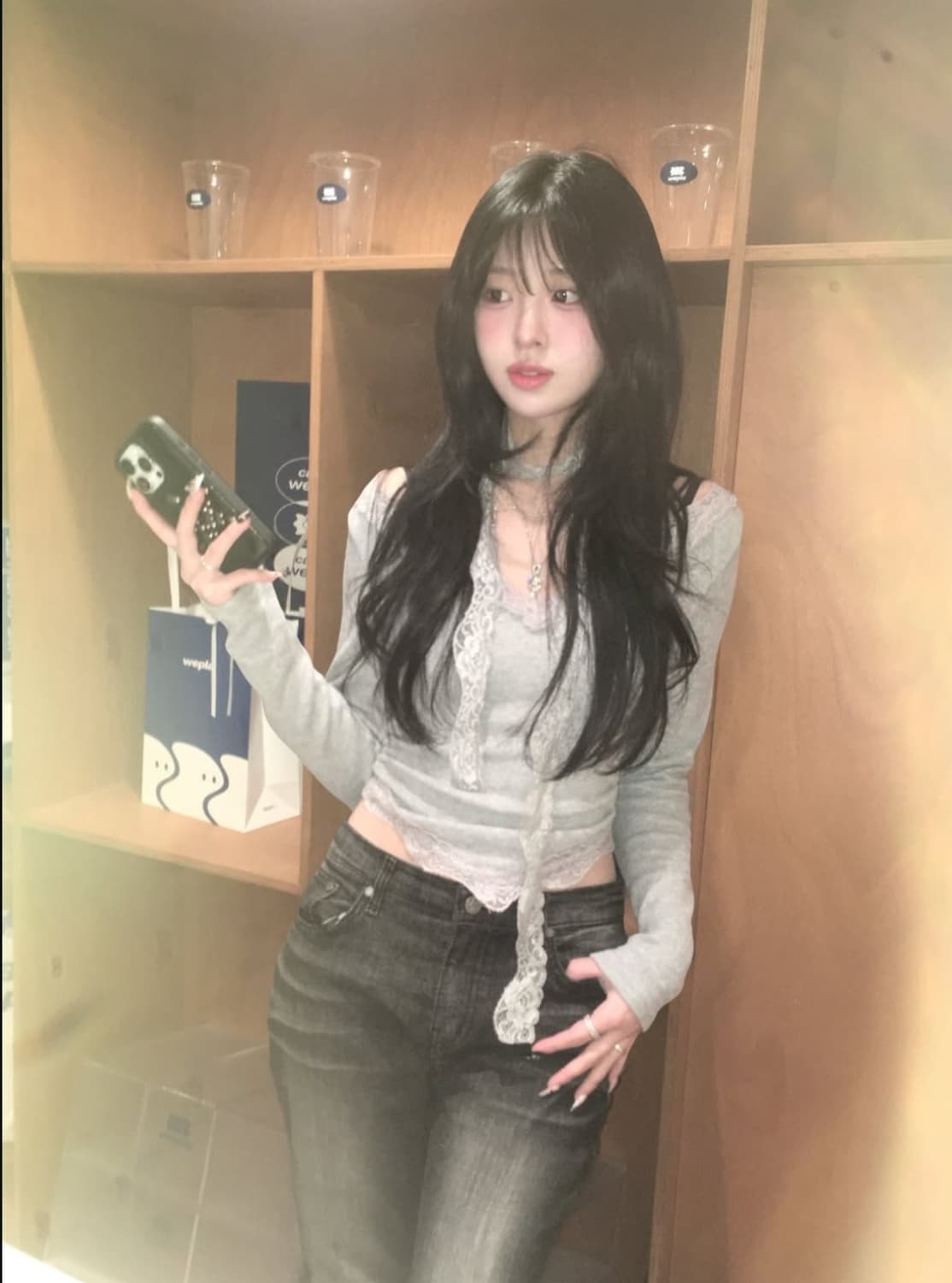 원가 3.9 엘라 레이스 스카프 티 상품이미지4