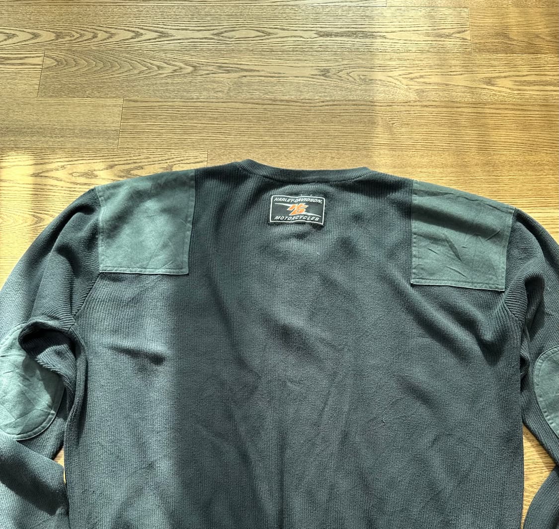 [XL] 빈티지 할리데이비슨 하프집업 올리브 상품이미지3