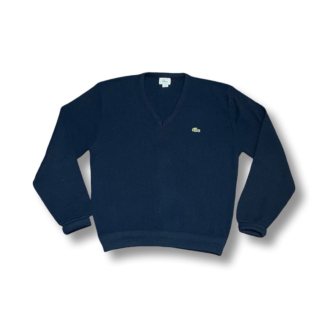 [S] 아이조드 x 라코스테 브이넥 빈티지 니트 네이비 상품이미지1