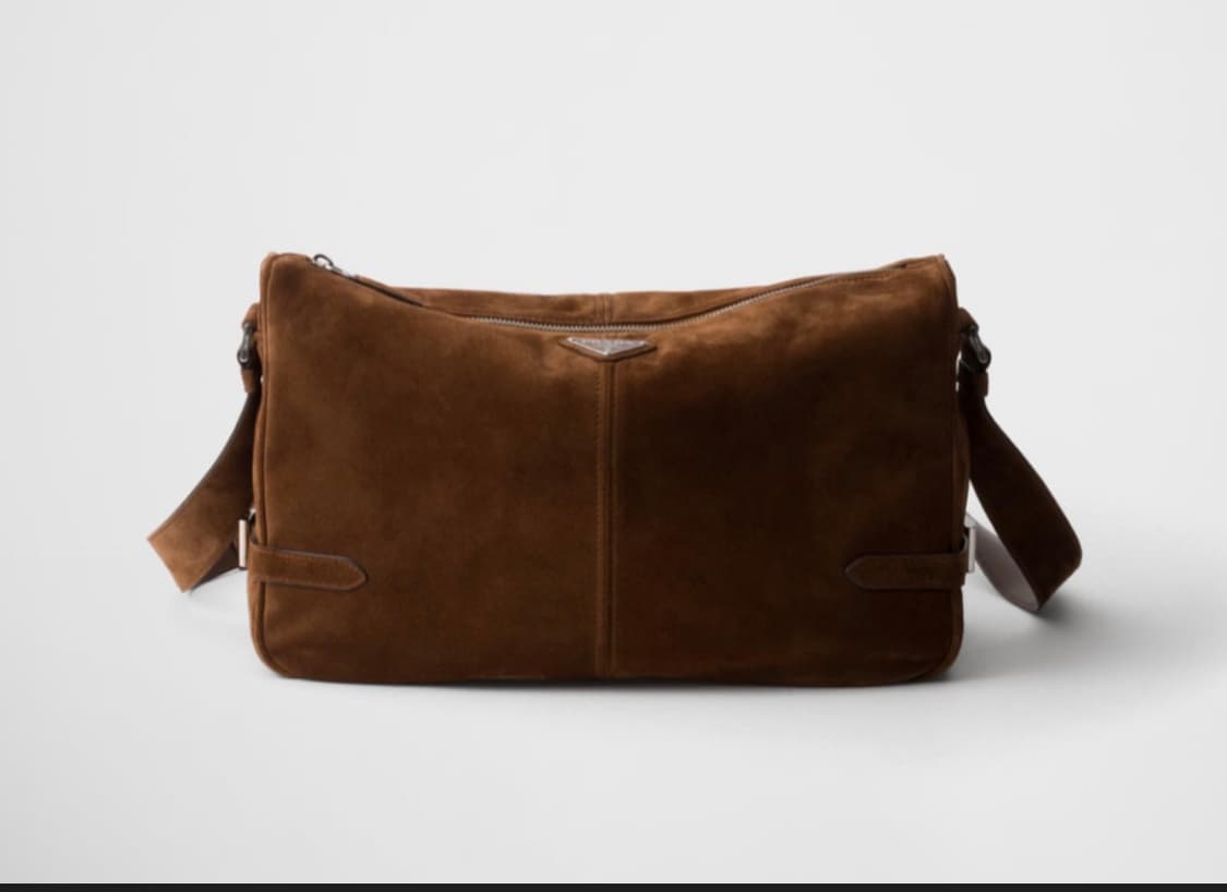 프라다 / 스웨이드 숄더백 코코아 브라운 / os 상품이미지3