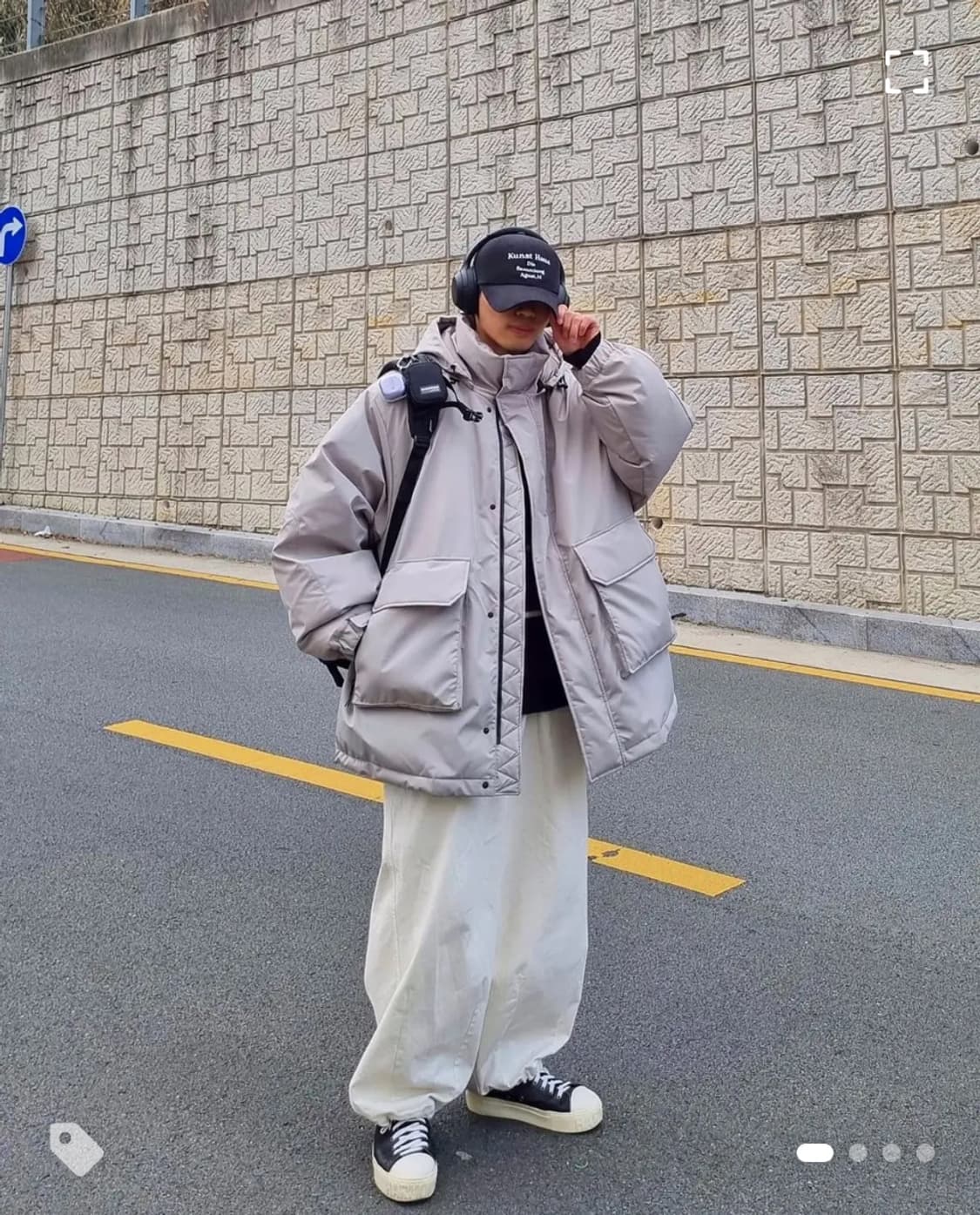 [L]비슬로우 21FW 오버사이즈 헤비다운파카 상품이미지1