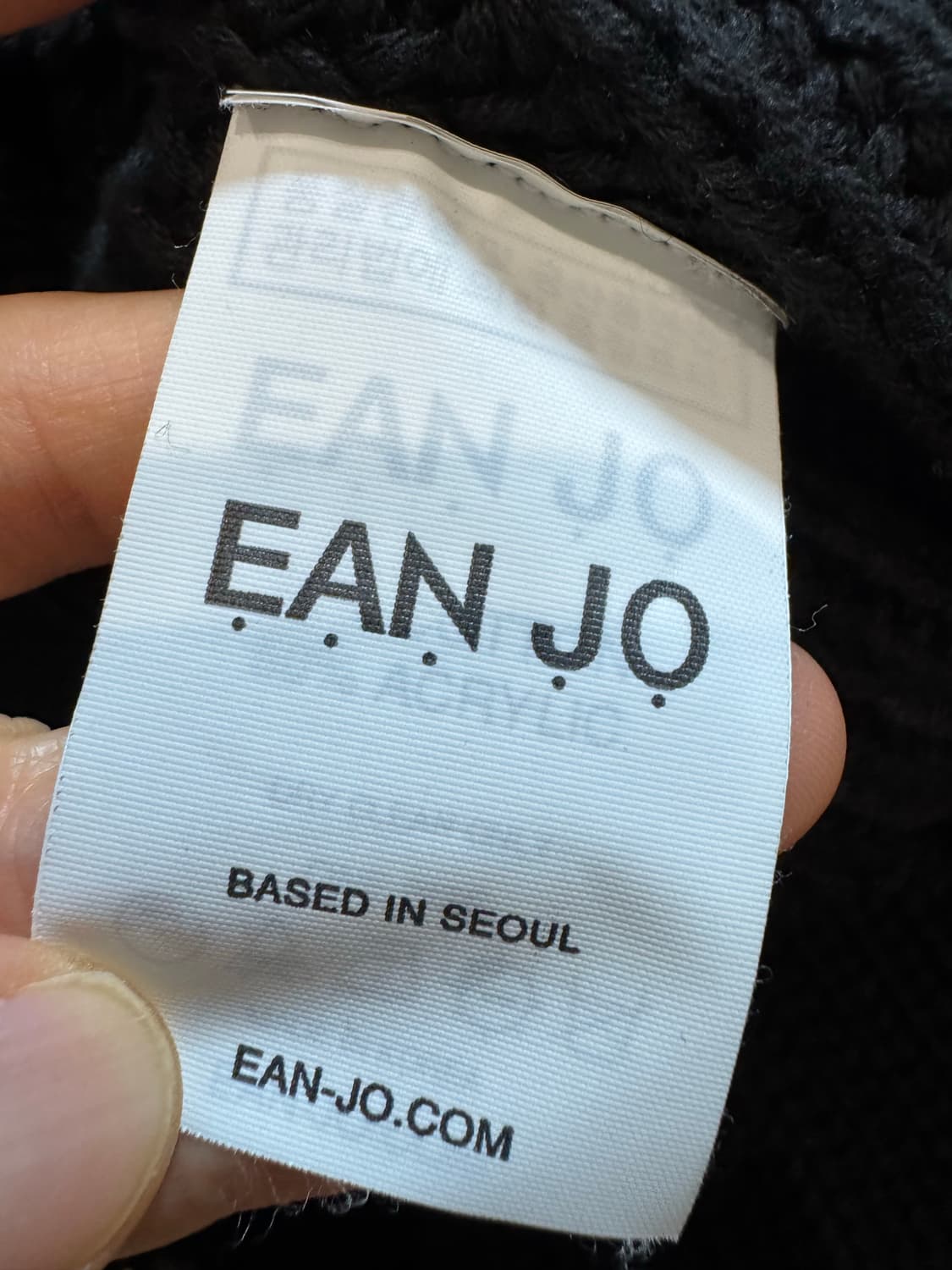 Ean jo 이안조 제인 데미지 크롭니트 상품이미지6